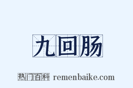 九回肠是什么意思的图片